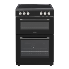 Belling BFSE61DOBK Belling 60 Cm Cooker With Double Oven And Ceramic Hob