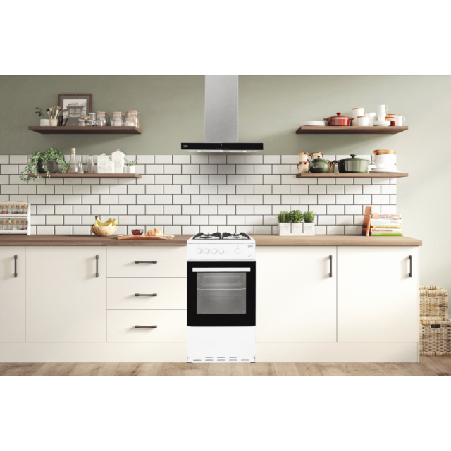 Beko ESG50W 50cm Gas Single Oven - White