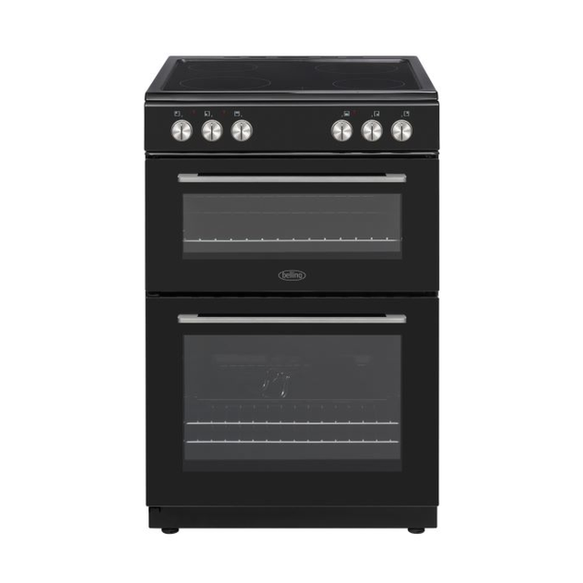 Belling BFSE61DOBK Belling 60 Cm Cooker With Double Oven And Ceramic Hob