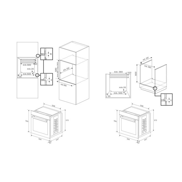 Blomberg ROEN8232BP 60cm Built In Electric Single Oven - Black