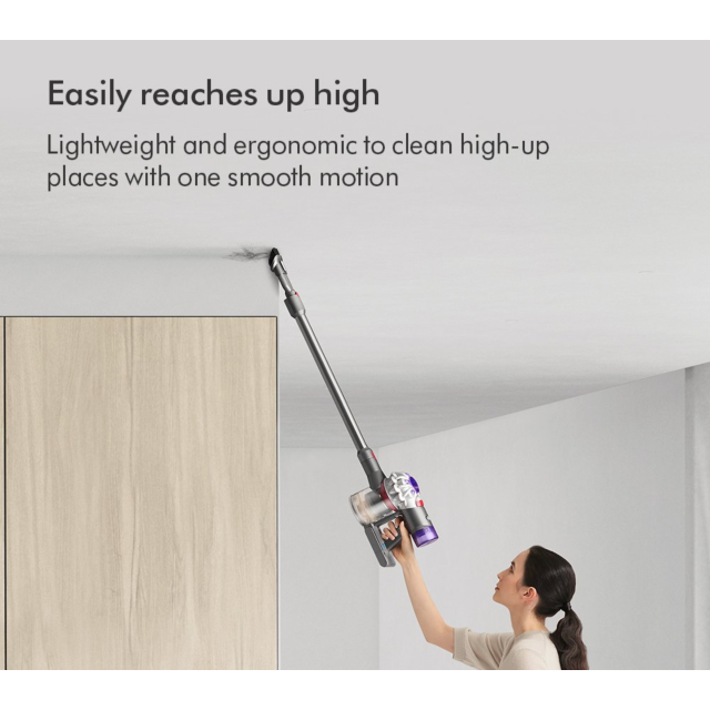 Dyson V8-2023 Cordless Stick Vacuum Cleaner - 40 Minutes Run Time - Silver