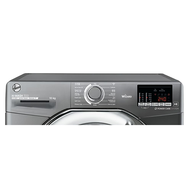 Hoover H3WS4105DACGE 10kg 1400 Spin Washing Machine - Graphite