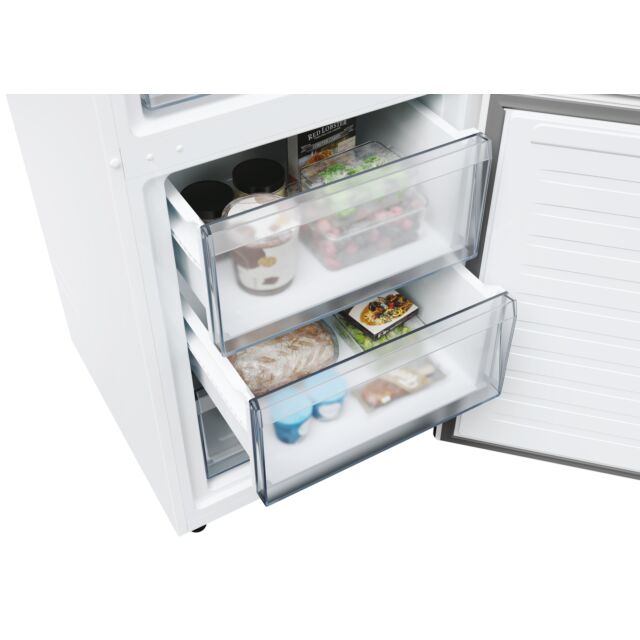 Hoover HONCQ2T618EWKR 59.5cm 60/40 Frost Free Fridge Freezer - White