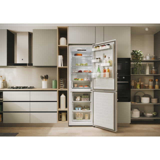 Hoover HONCQ2T618EWKR 59.5cm 60/40 Frost Free Fridge Freezer - White