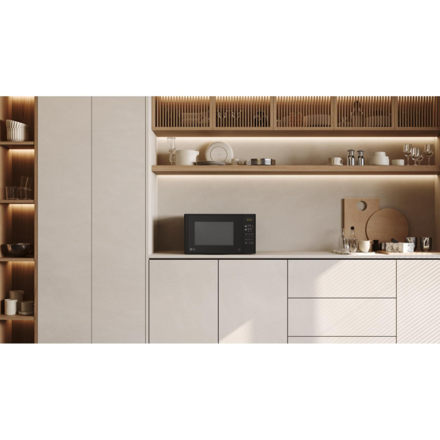 LG MS2042D 20L Microwave Black with Child Lock