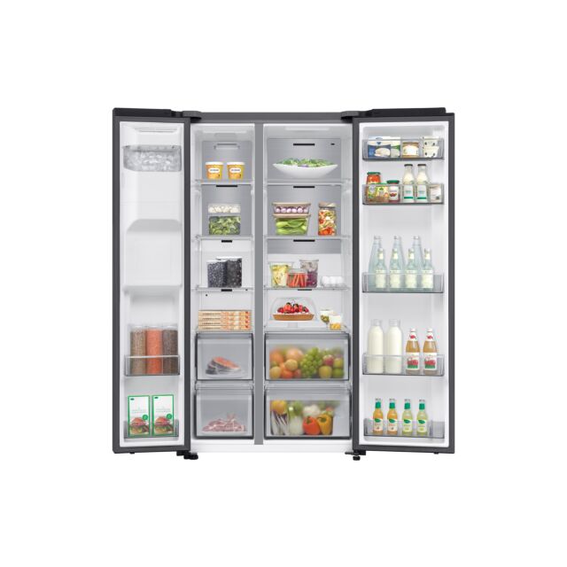 Samsung RS70F66KCFEU 91cm Side by Side American Fridge Freezer - Black