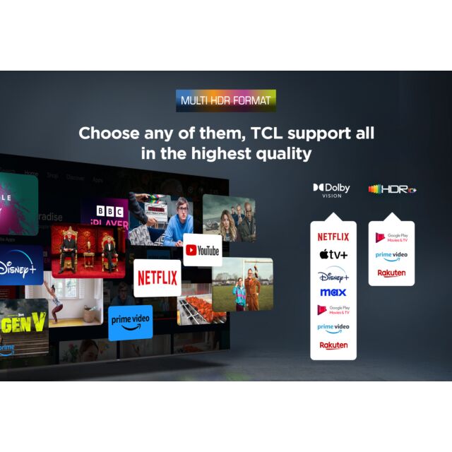 TCL 50P7K-UK 50inch 4K QLED Direct LED HDR Google TV